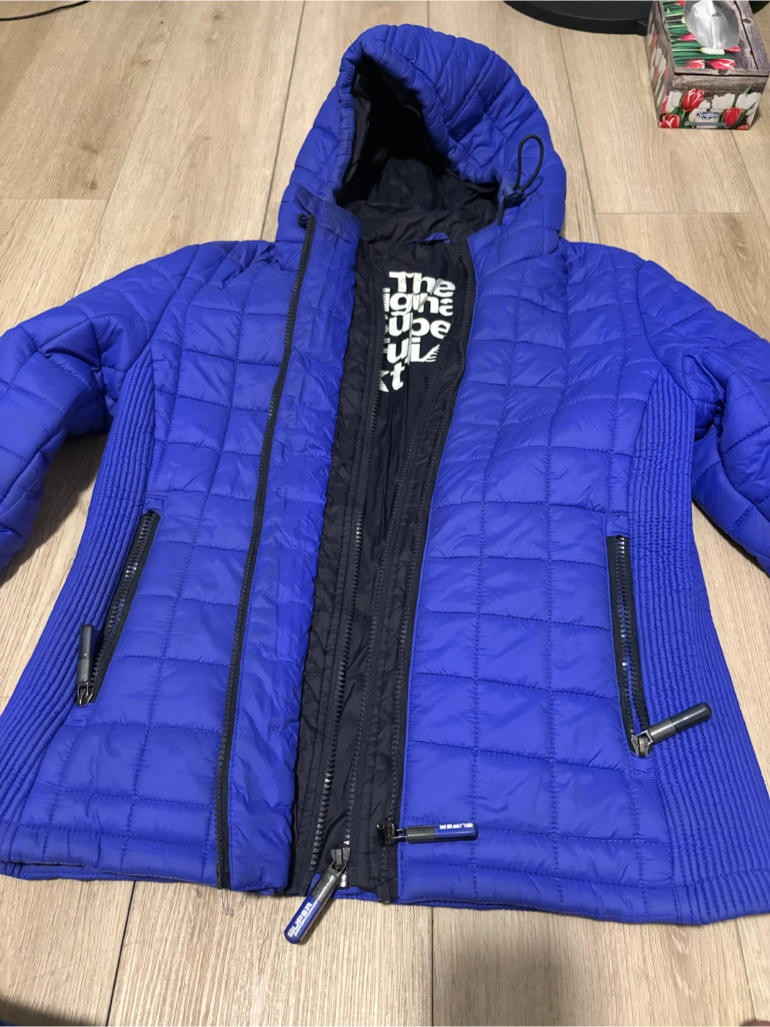 Superdry Fuji Puffer Jacket - Royal Blue