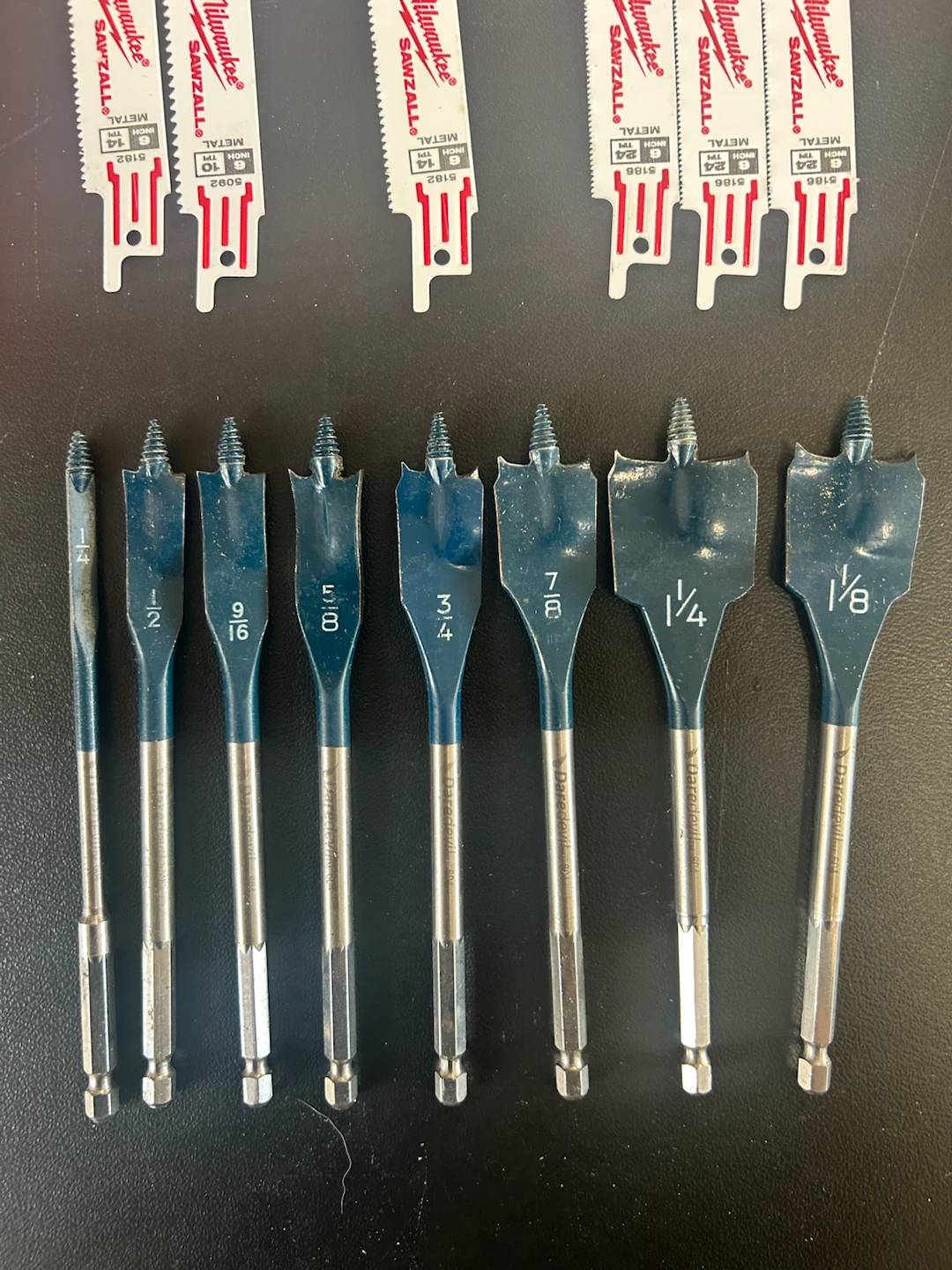 Milwaukee Sawzall Blades and Bosch Daredevil Spade Bit Set - photo 2