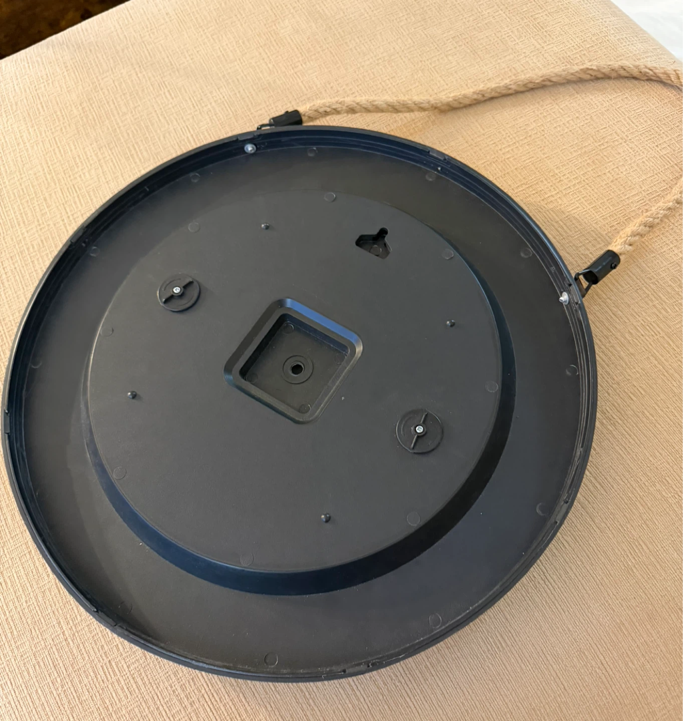 Round Wall Mirror with Rope Hanger - photo 3