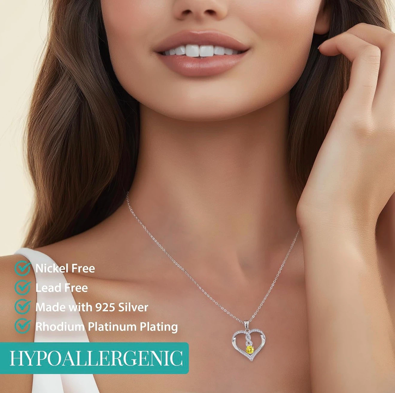 Lousia Secret Sterling Silver Infinity Heart Necklace - photo 2