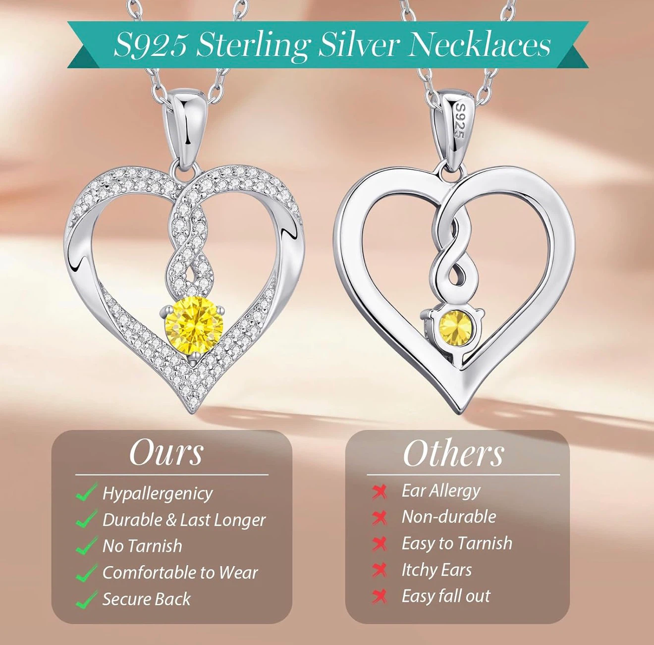 Lousia Secret Sterling Silver Infinity Heart Necklace - photo 4