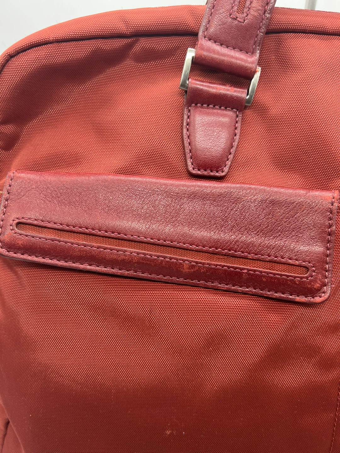 Tumi Orange Nylon Leather Briefcase - photo 2