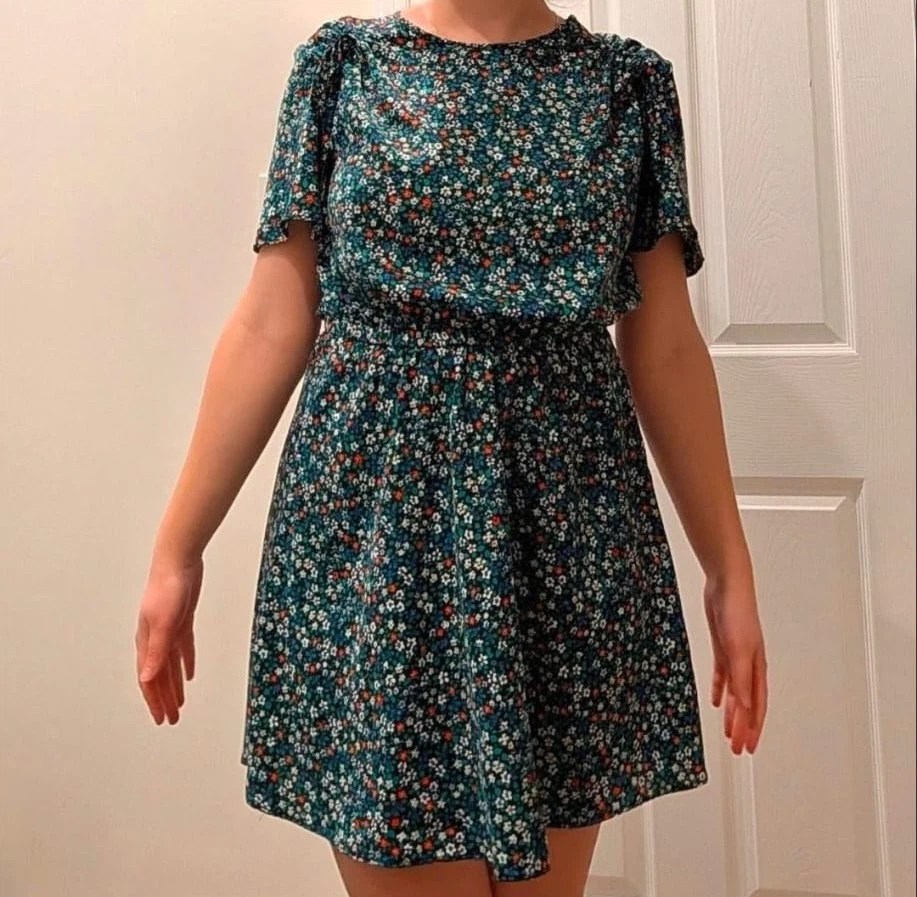 Floral Print A-Line Dress