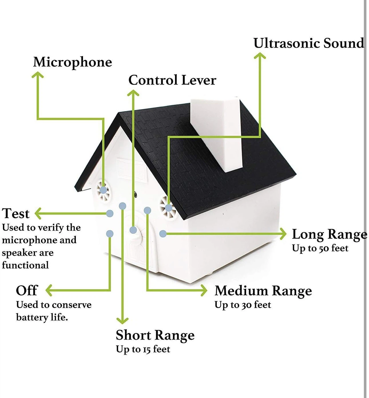 Outdoor Bark Control Device Ultrasonic Dog Bark Deterrent - photo 3