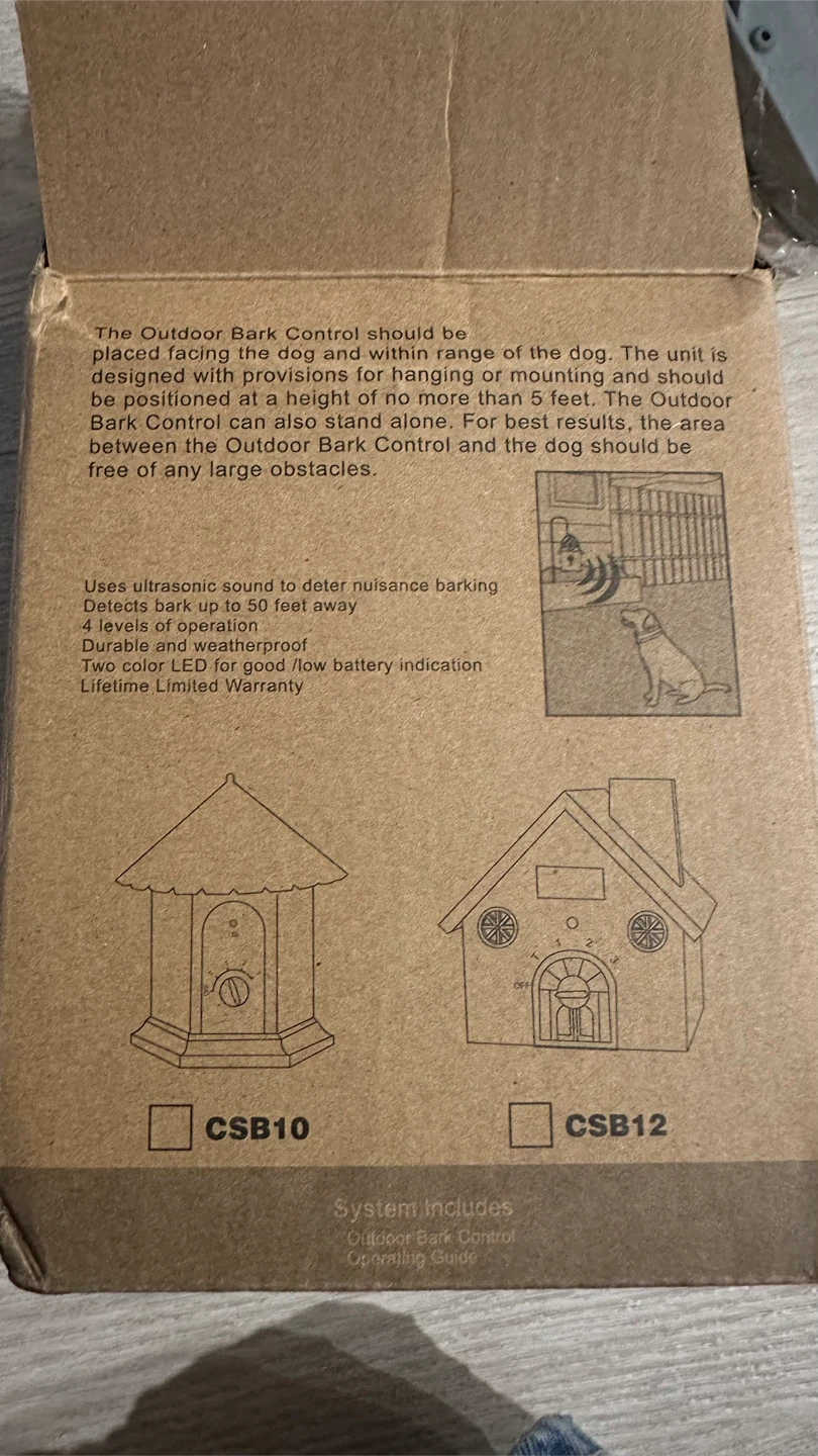 Outdoor Bark Control Device Ultrasonic Dog Bark Deterrent - photo 5