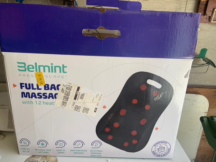 Belmint Full Back Massager with 12 Heat Settings