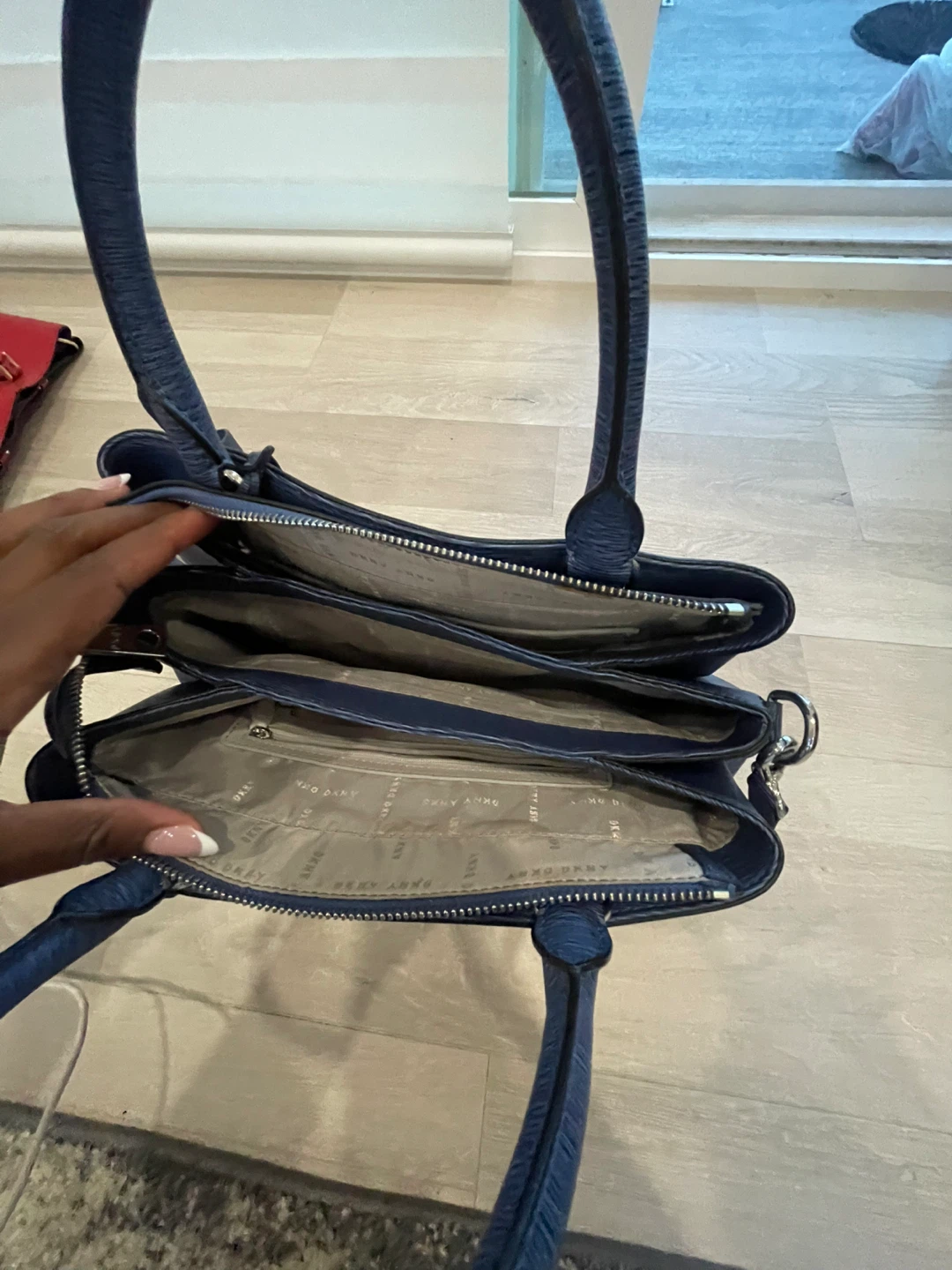 DKNY Blue Tote Handbag - photo 4