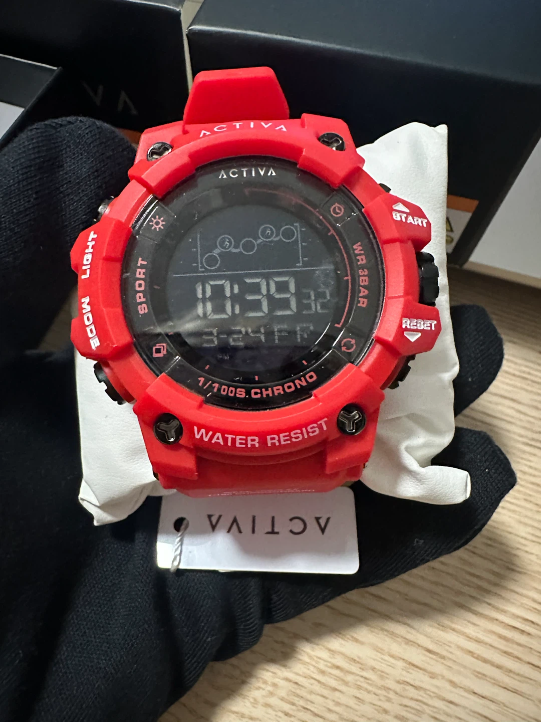 Activa x Invicta 50mm Red Digital Unisex Watch