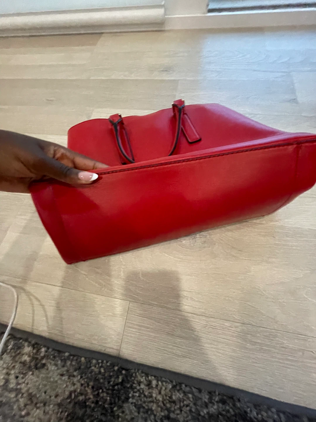 Red Tote Handbag