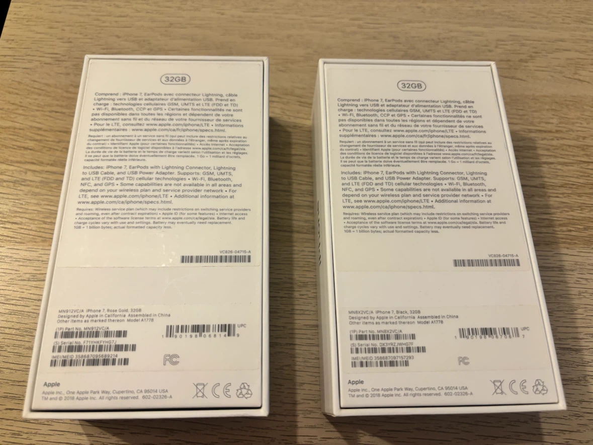 Apple iPhone 7 two BOXES - photo 2