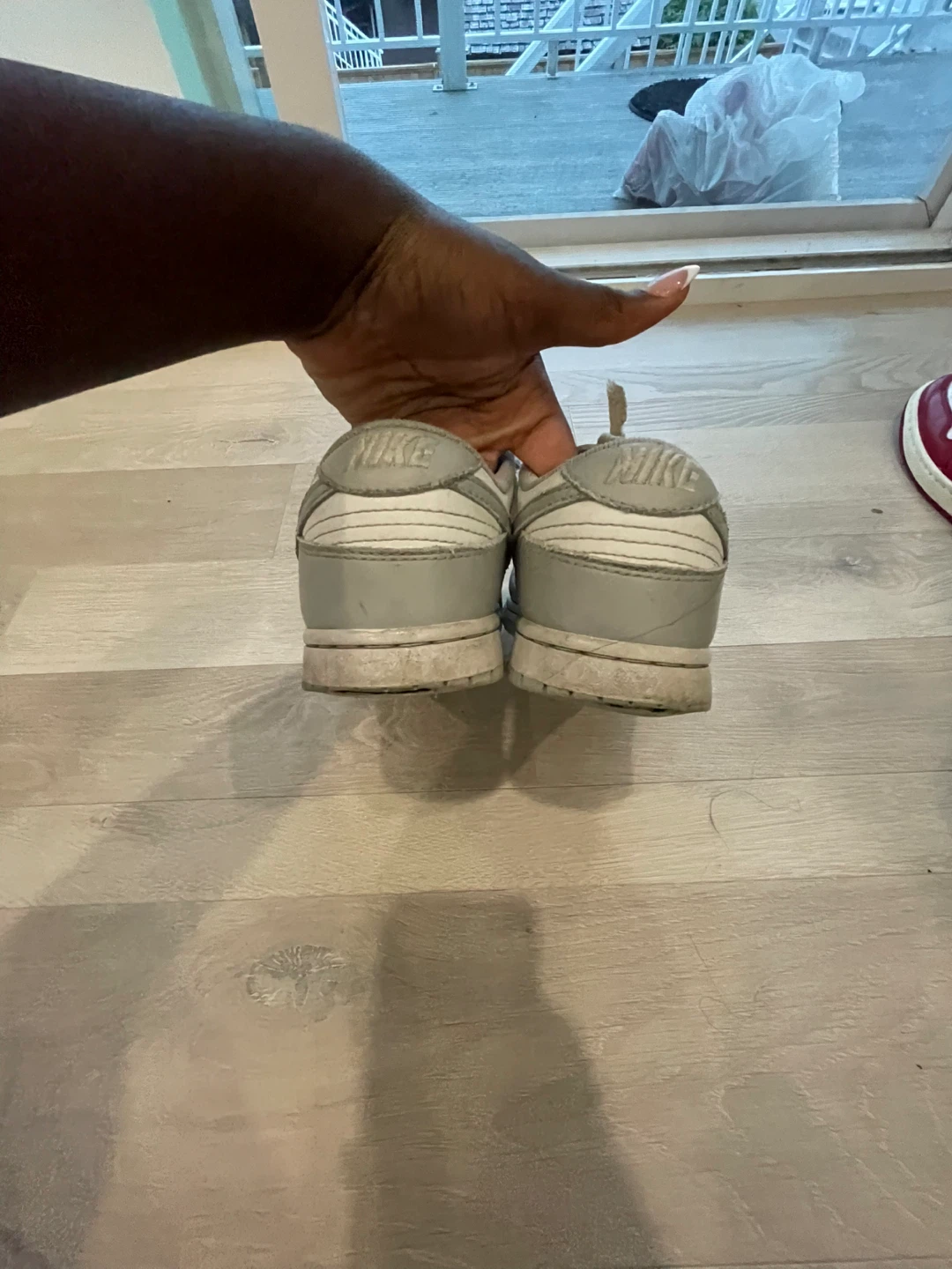 Nike Dunk Low Grey White Sneakers - photo 2