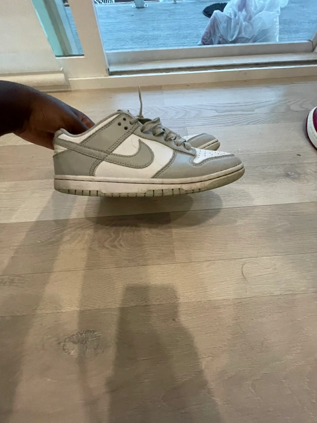 Nike Dunk Low Grey White Sneakers - photo 5