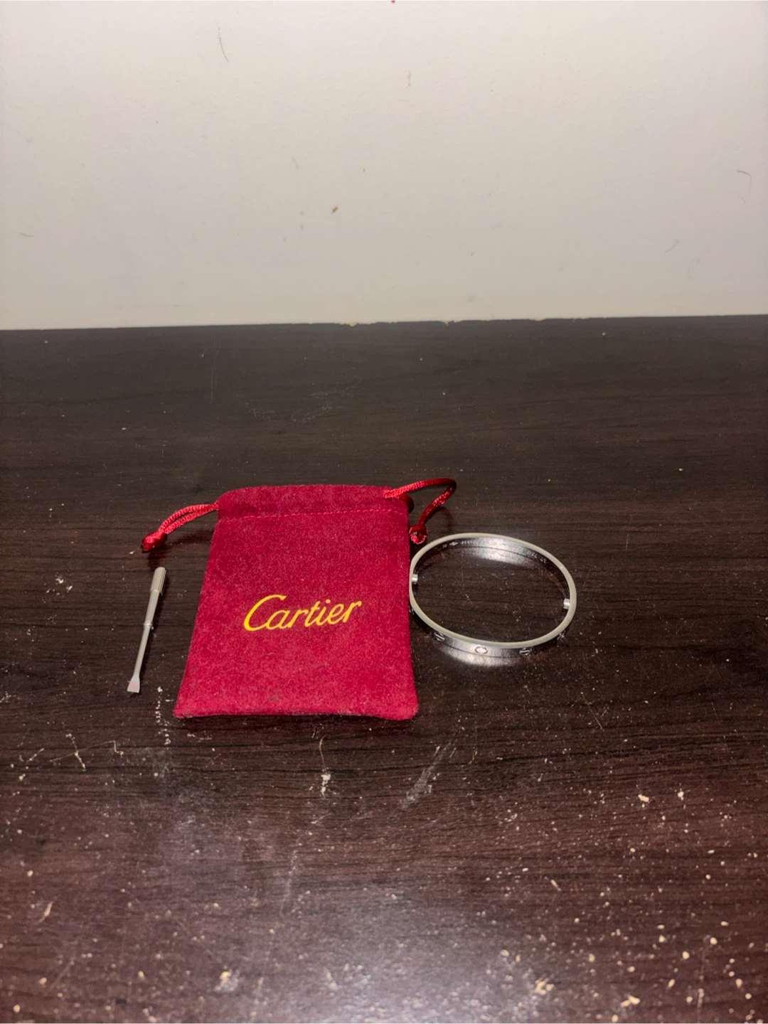 Cartier Love Bracelet with Screwdriver Tool