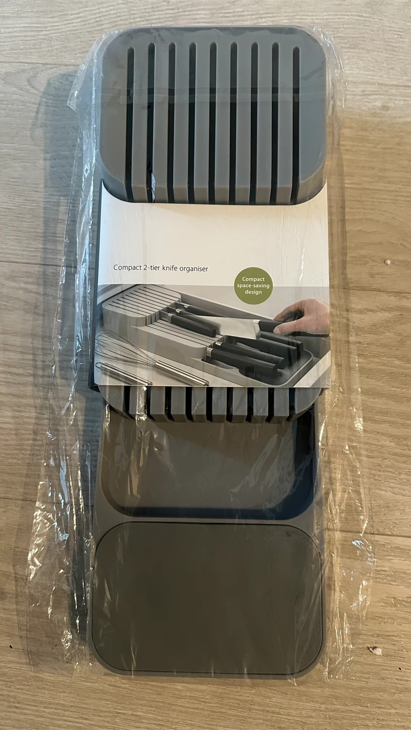 Compact 2-tier Knife Organiser