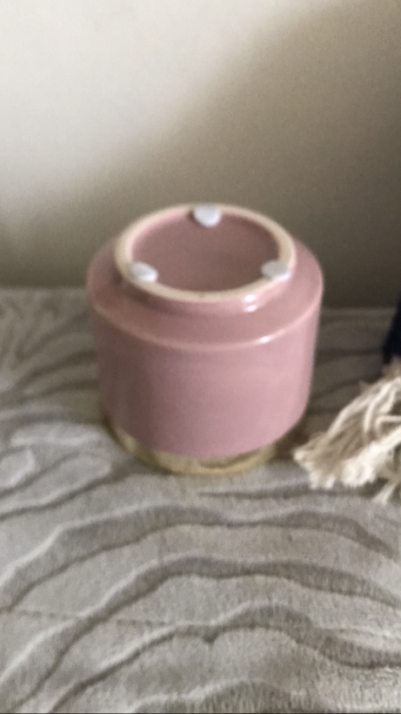 Lovely Pink & Gold Ceramic Plant Pot ✨+FREE Insert - photo 3