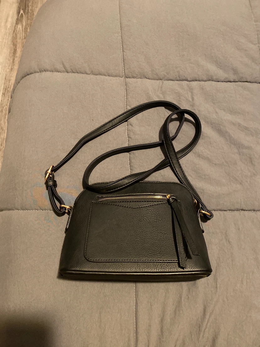 Black Dome Crossbody Purse