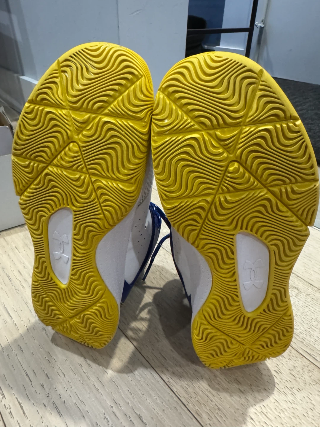 Under Armour Curry Flow 9 Shoes - Blue/White/Yellow - photo 3