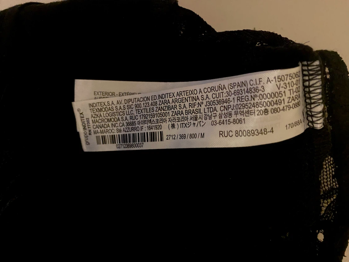 Zara Black Lace Bralette Cami - Size M - photo 4