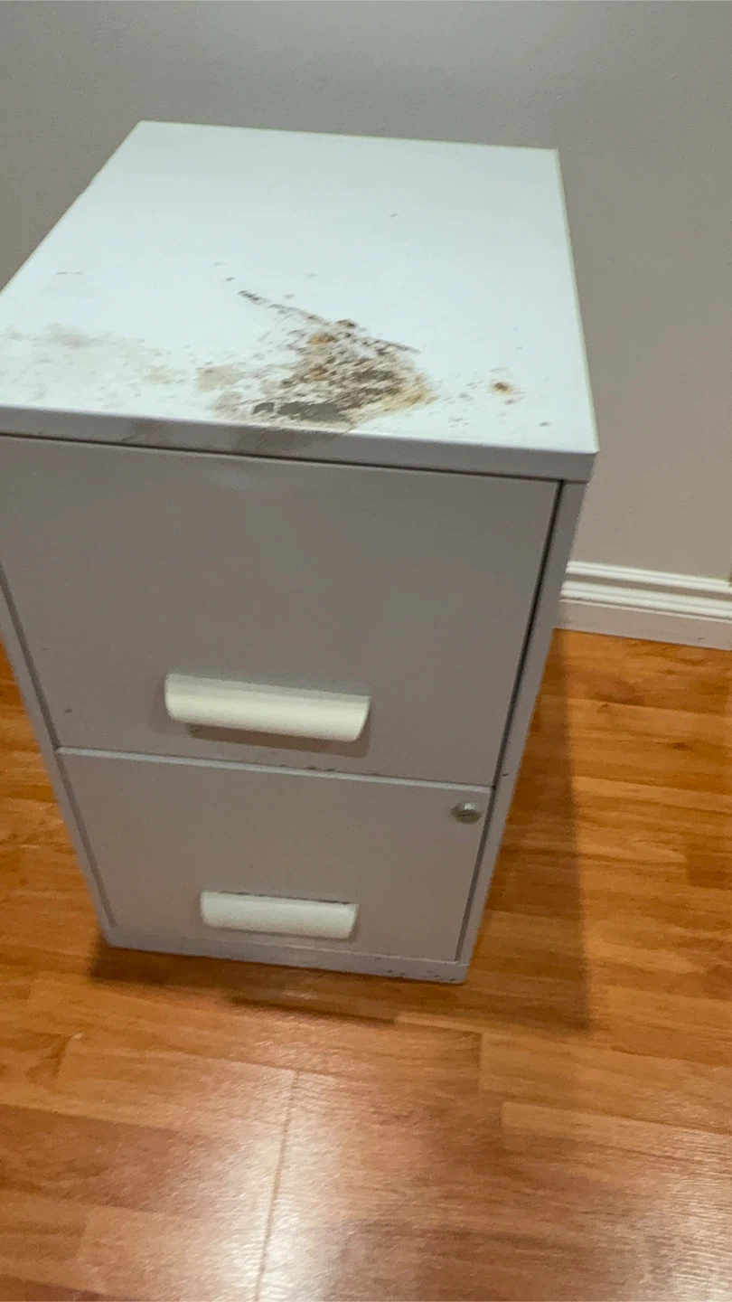White 2-Drawer Filing Cabinet