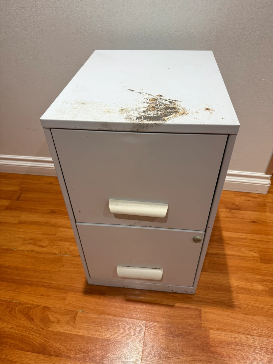 White 2-Drawer Filing Cabinet - photo 2