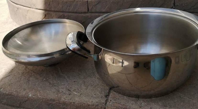 Stainless Steel Stock Pot with Lid - photo 2
