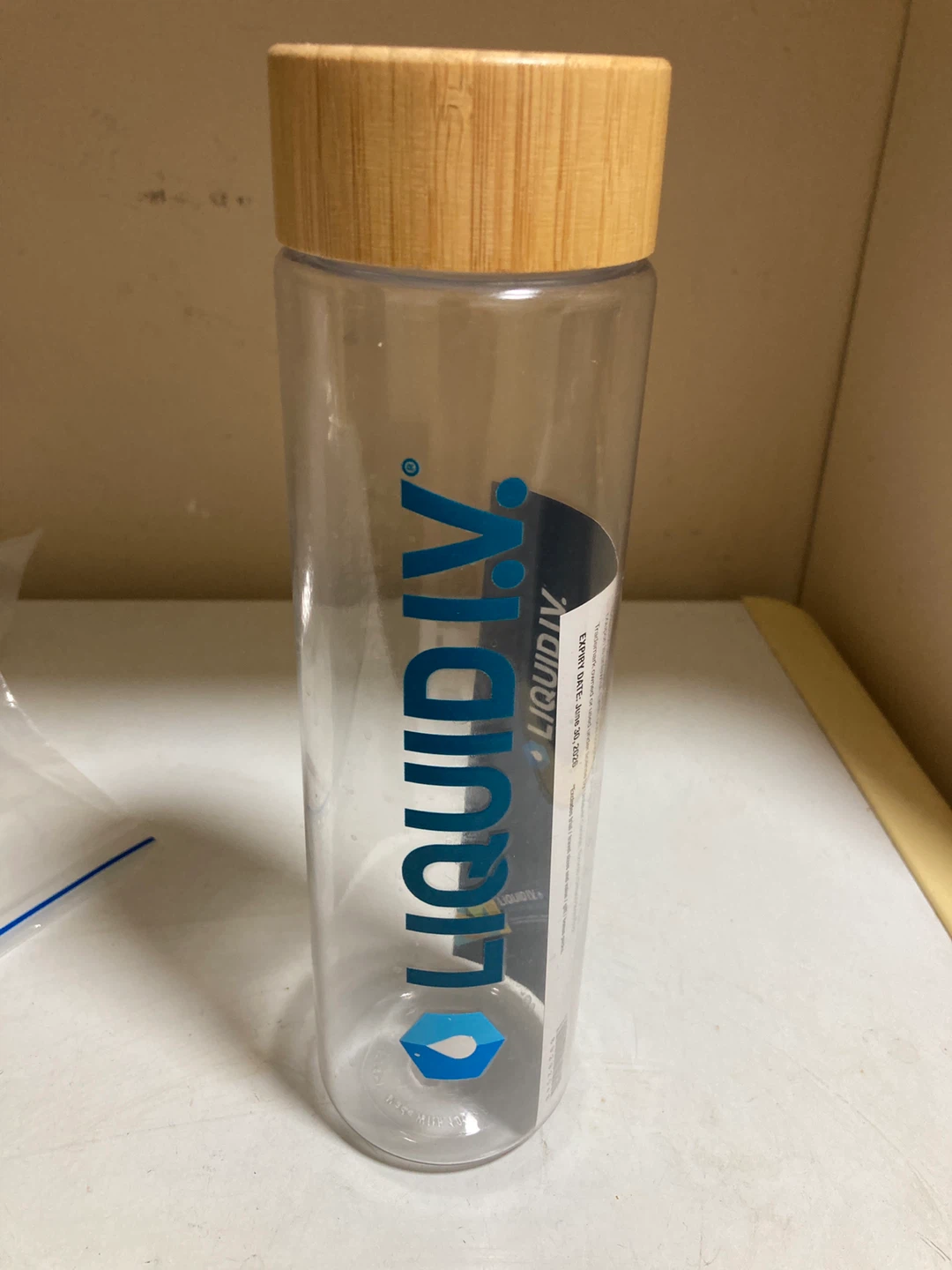 Water bottle liquid I.V.