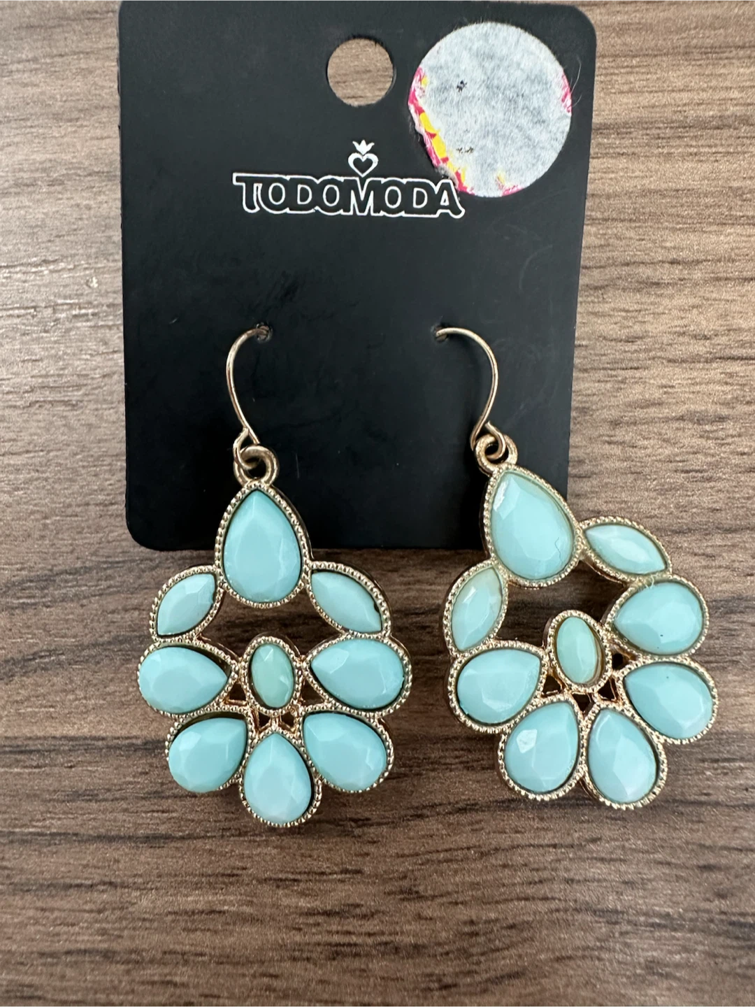 TODOMODA Aqua Gem Earrings