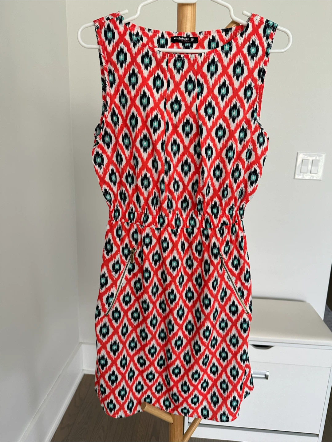 Indulge Women's Sleeveless Ikat Print Dress - photo 2