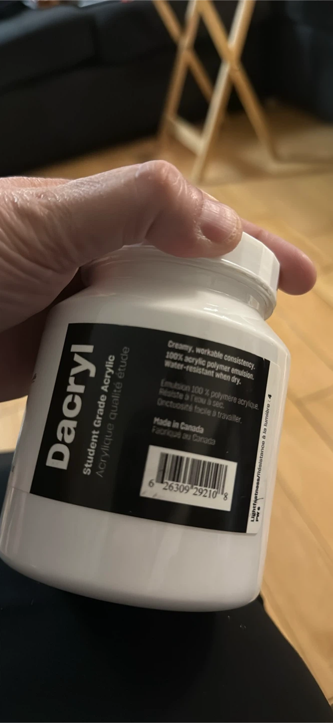 DeSerres D'Acryl Titanium White Acrylic Paint 500ml - photo 2