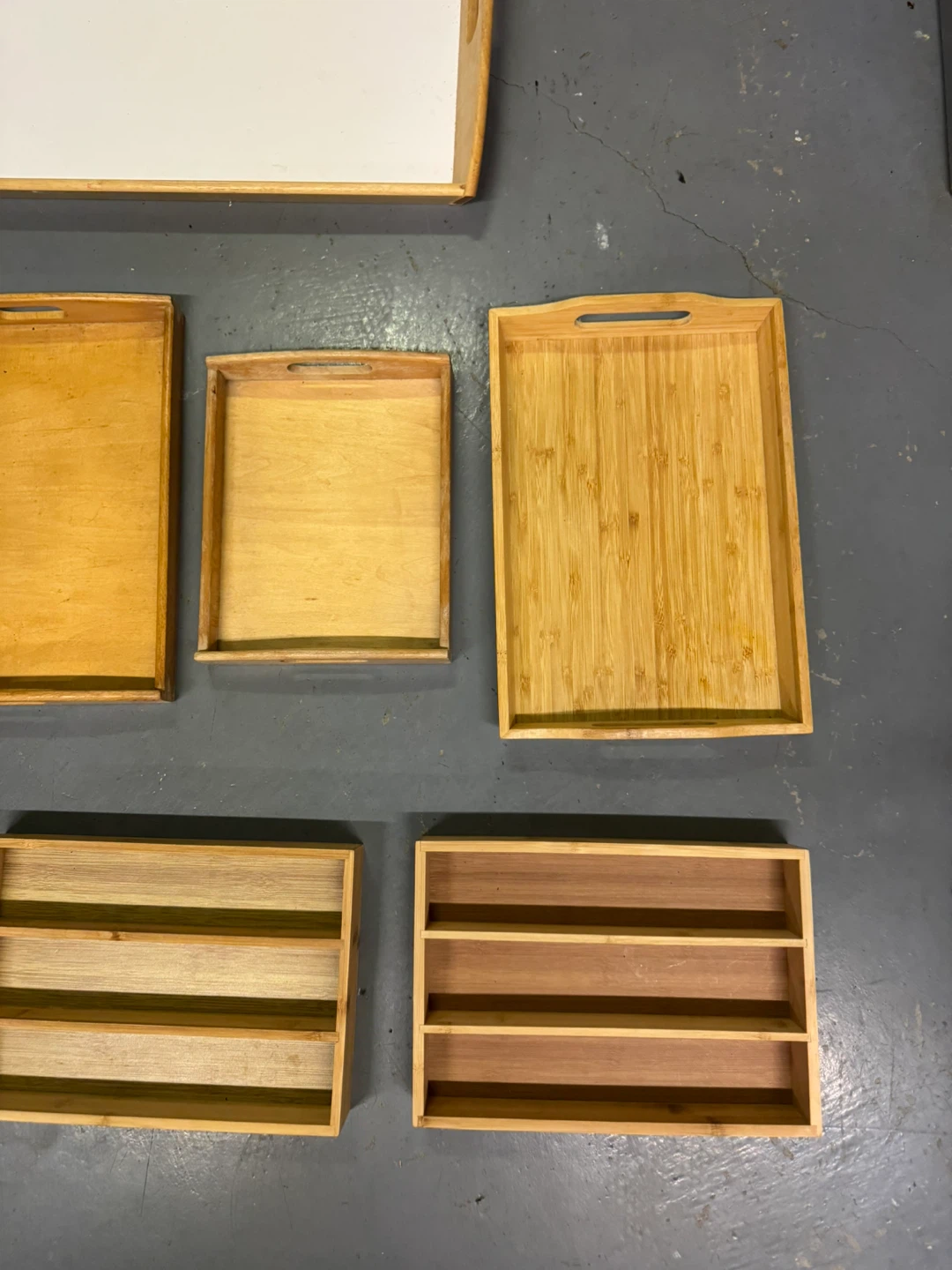 Wooden/Bamboo Serving & Organizer Trays – Set of 8 - photo 4
