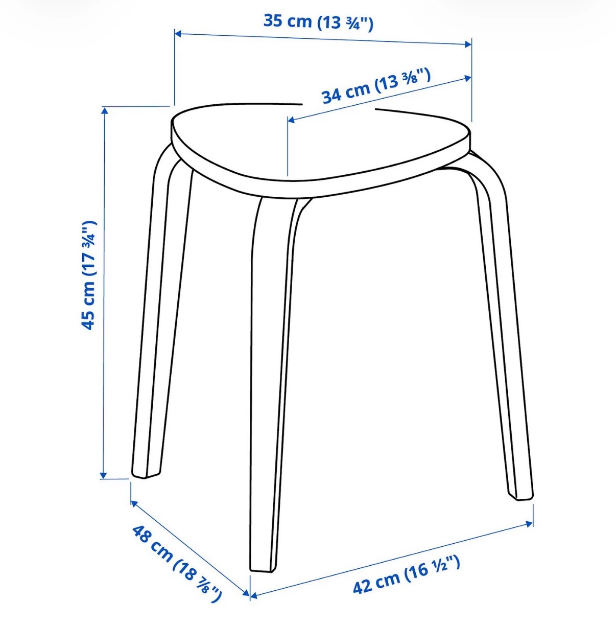 pair of IKEA stools for $20 - photo 3