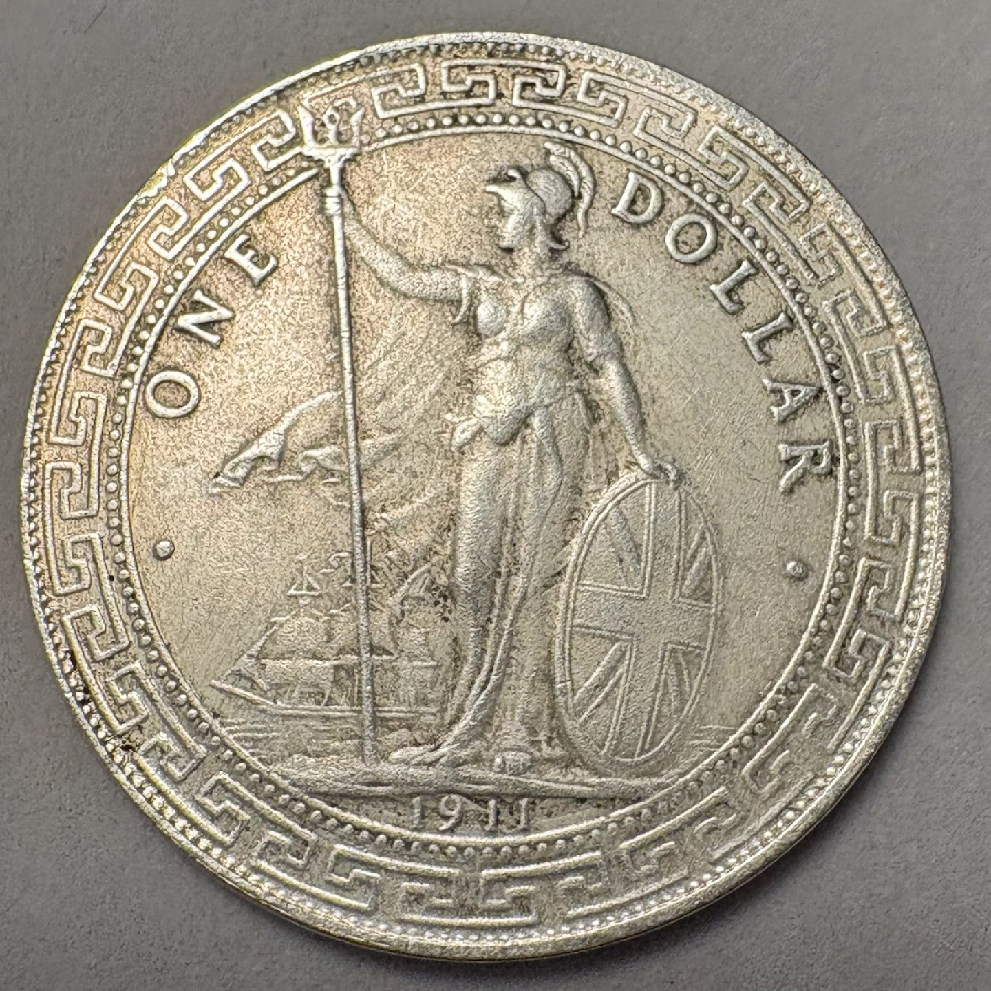 1911 British Silver Trade Dollar