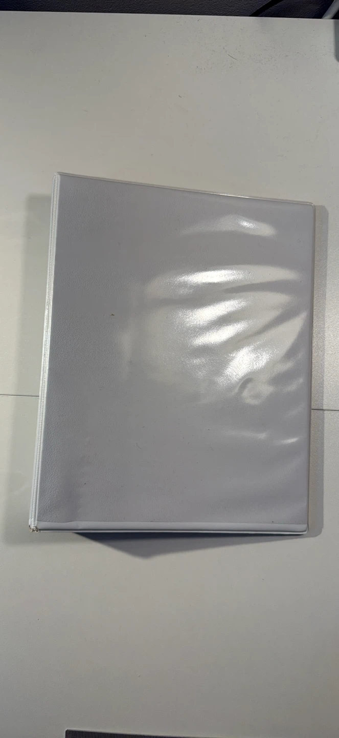 White 3-Ring Binder