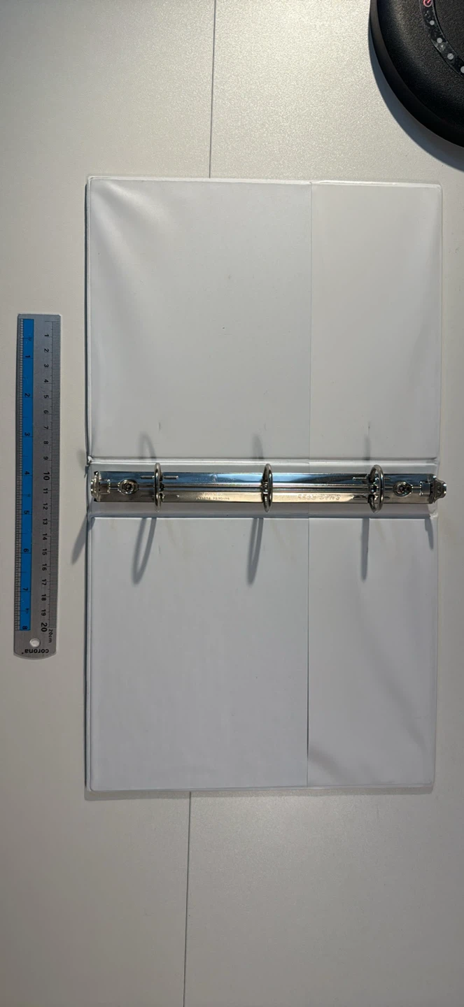 White 3-Ring Binder - photo 3