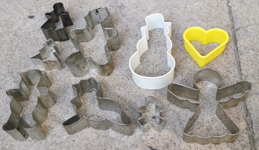 Assorted Cookie Cutters - Metal and Plastic