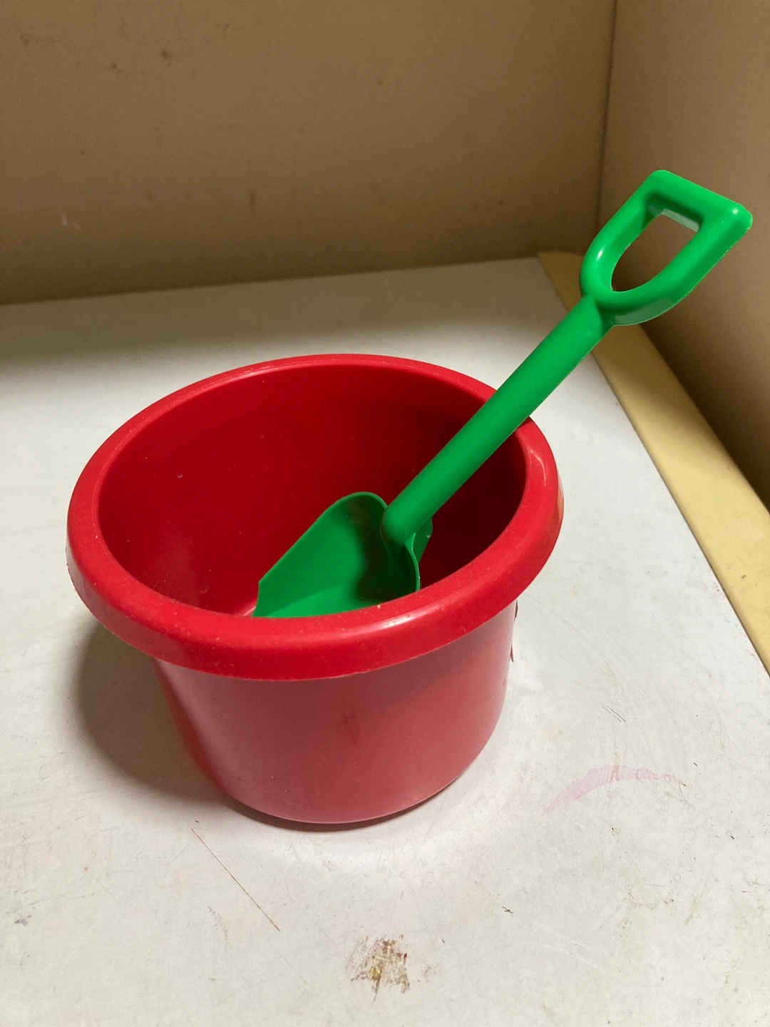 Red Beach Bucket and Shovel Toy Set
