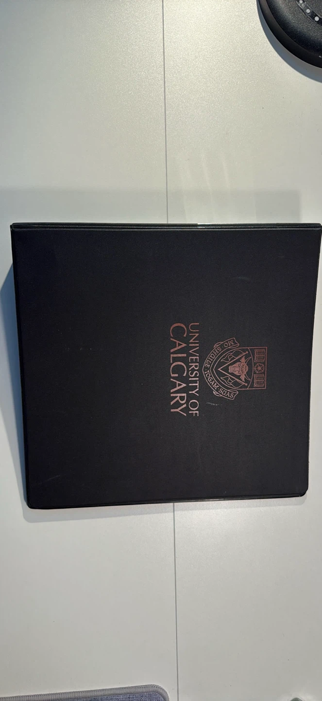 University of Calgary 3-Ring Binder - photo 2