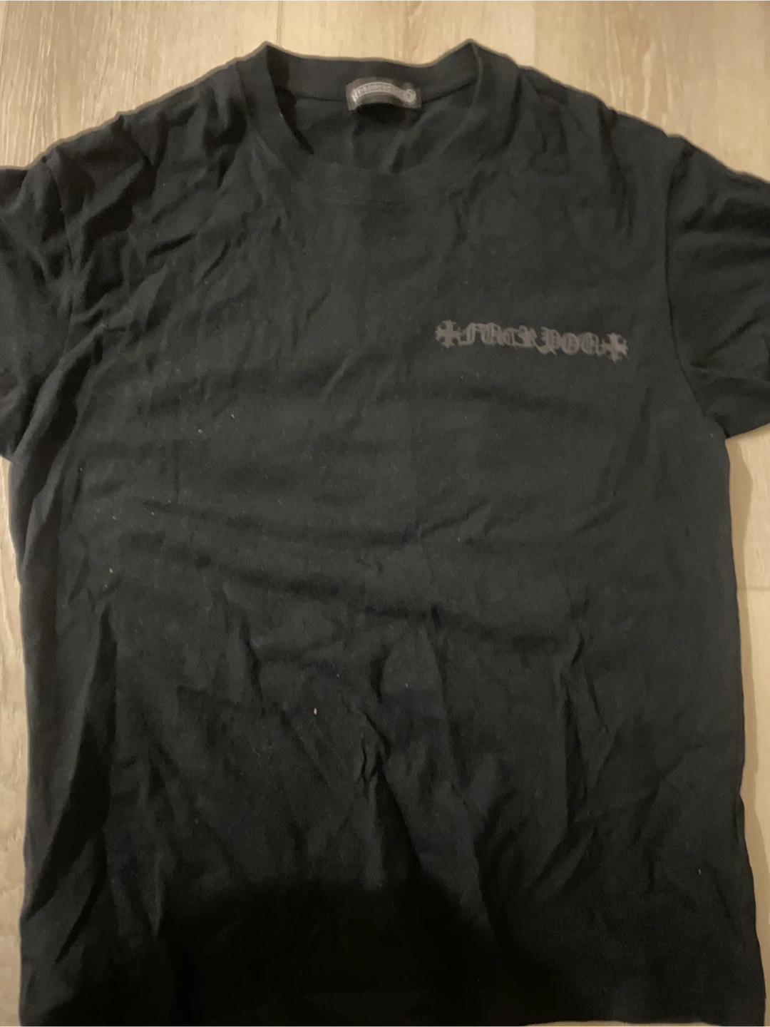 Chrome Hearts T-Shirt Black Triple Cross Logo Graphic Tee