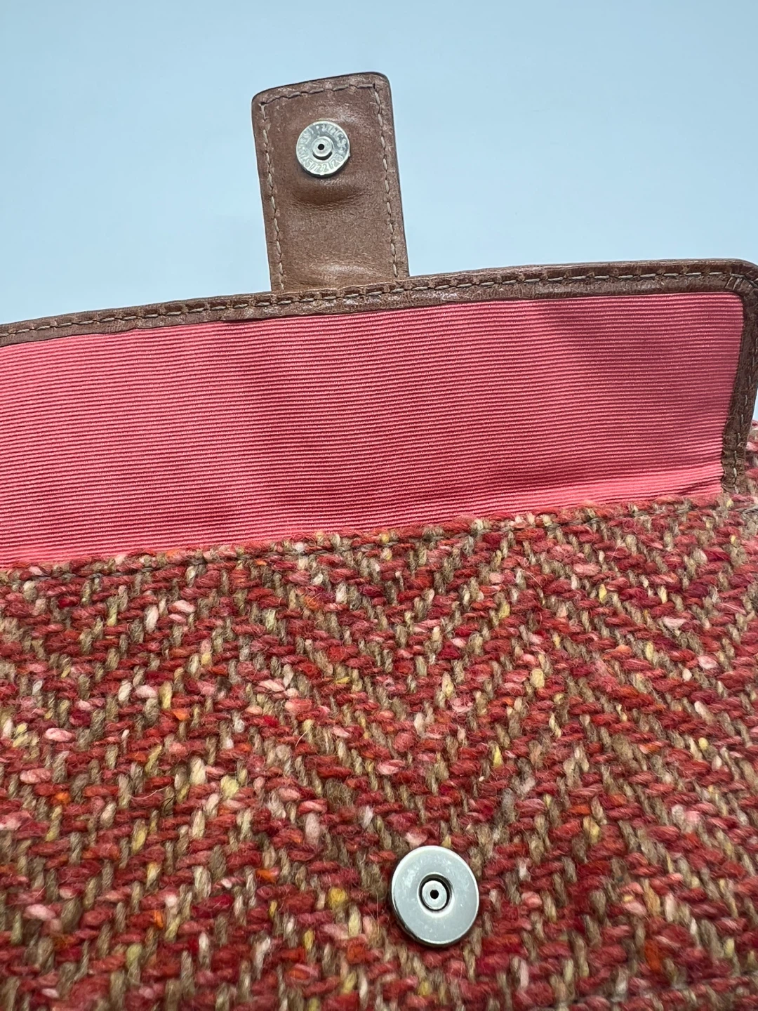 Coach Y2K Tweed Leather Trim Wristlet - photo 2
