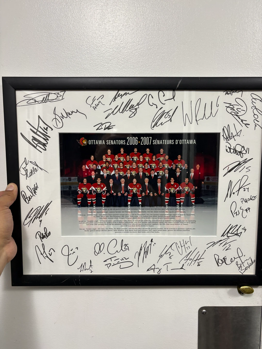 Ottawa Senators 2006-2007 Signed Team Photo - photo 2