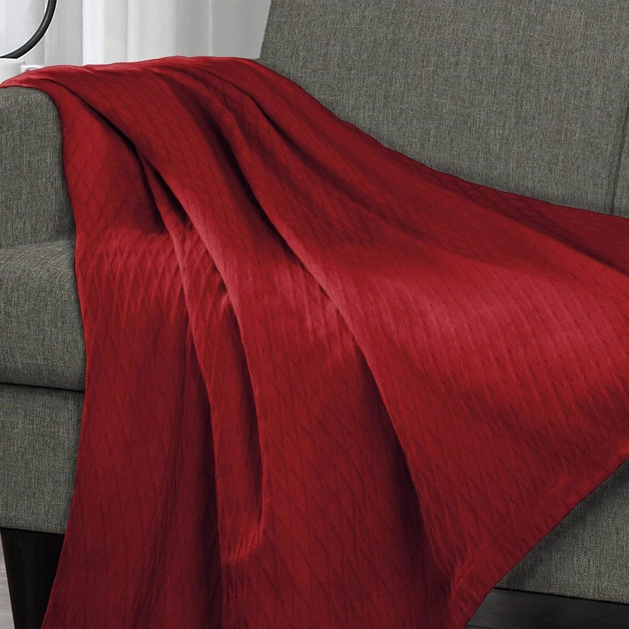 Superior Queen Quilt Blanket Red 88"x90" - photo 3