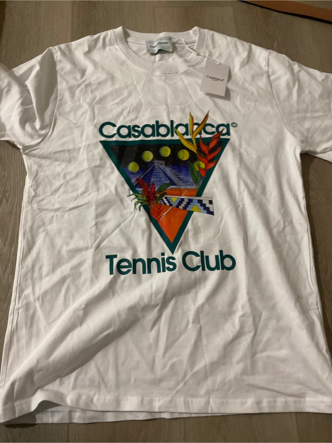 Casablanca Tennis Club T-Shirt - White - Size M