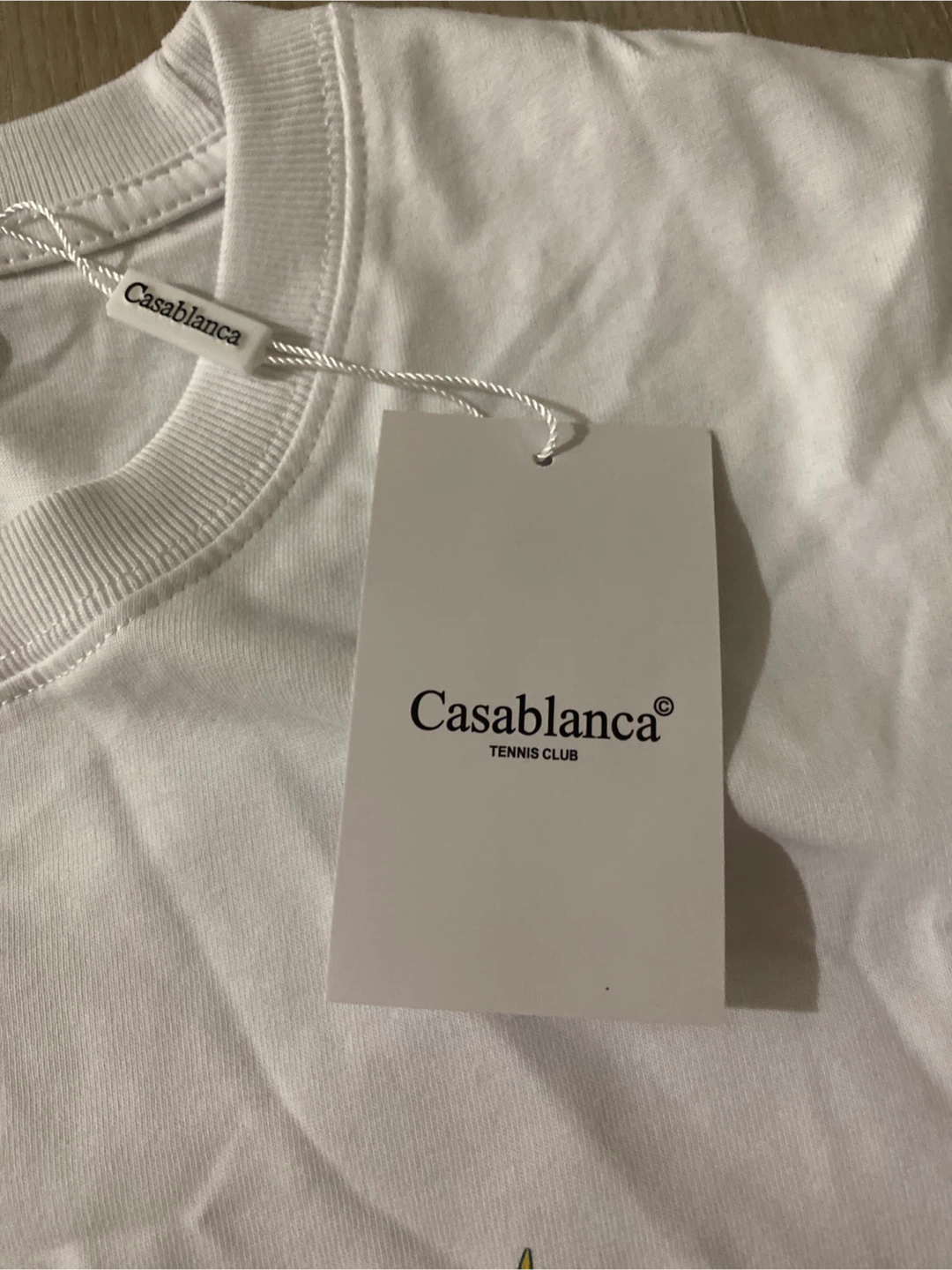 Casablanca Tennis Club T-Shirt - White - Size M - photo 2