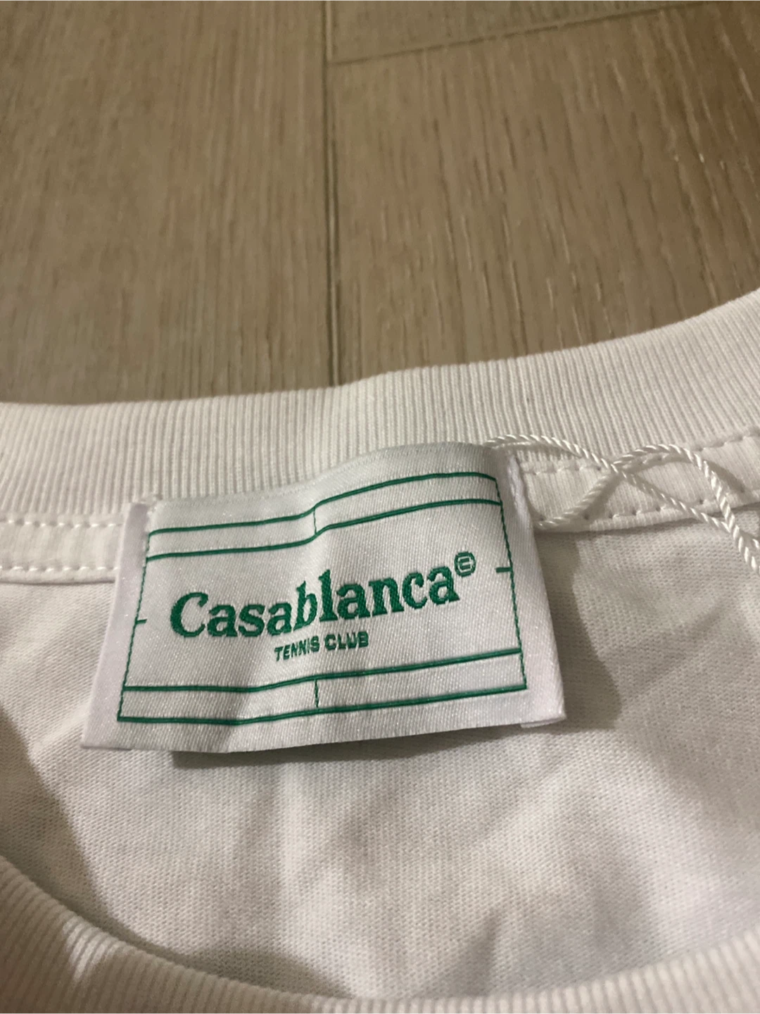 Casablanca Tennis Club T-Shirt - White - Size M - photo 3