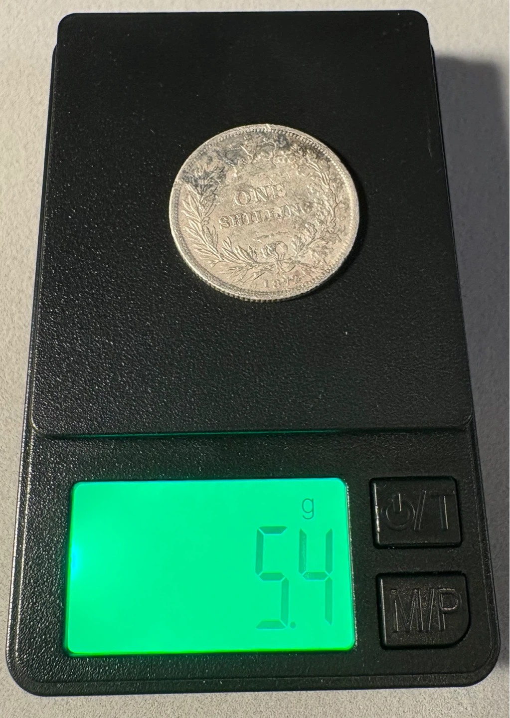 1872 British One Shilling - photo 3