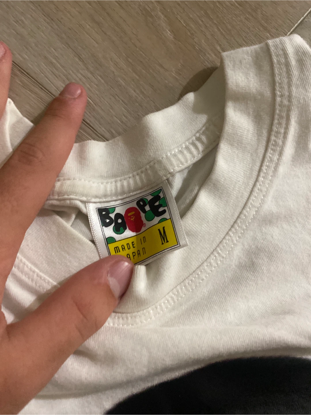 A Bathing Ape BAPE HEAD T-Shirt - White/Black - Size M - photo 2