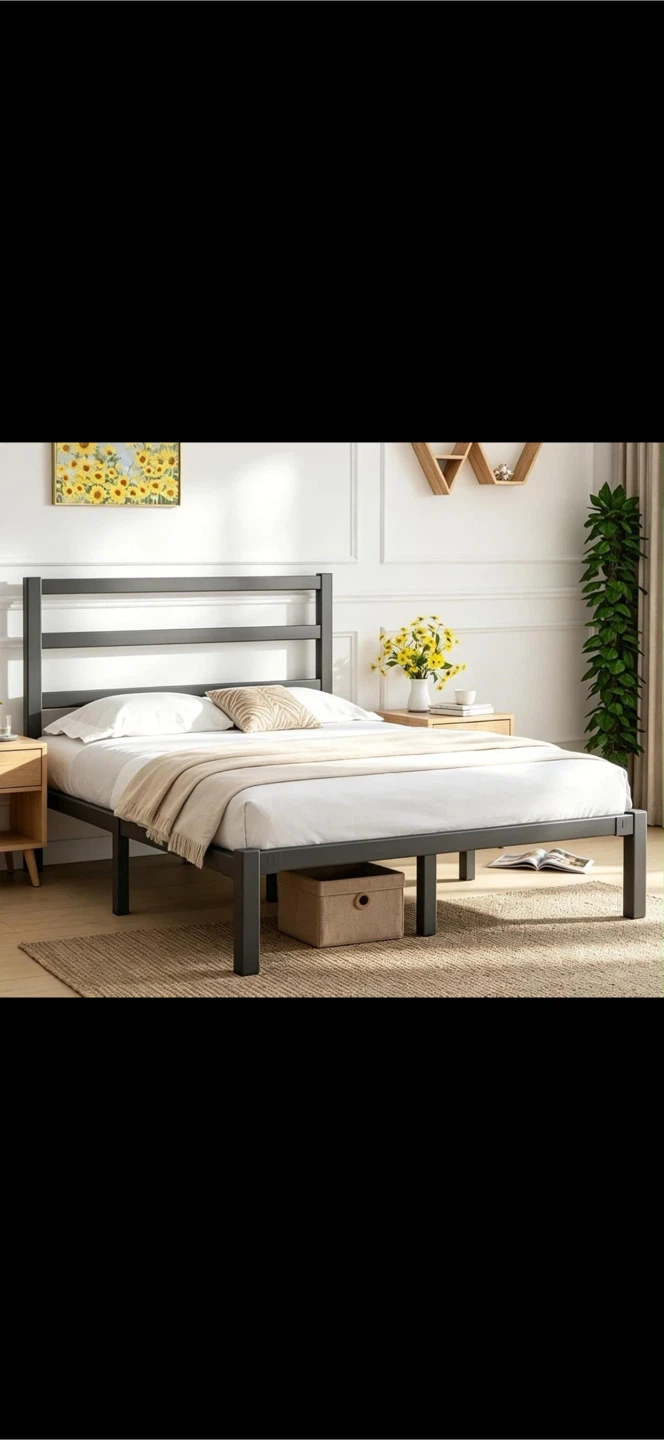 Queen Size Metal Bed Frame