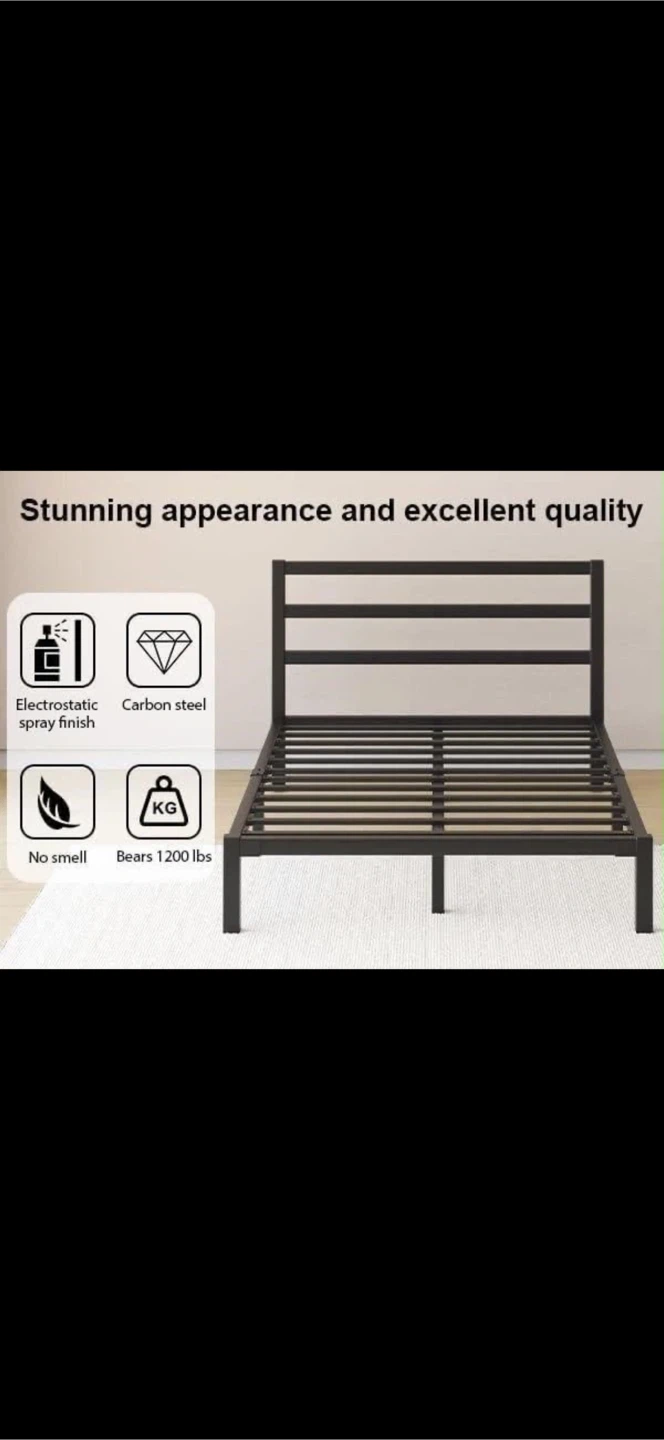 Queen Size Metal Bed Frame - photo 2