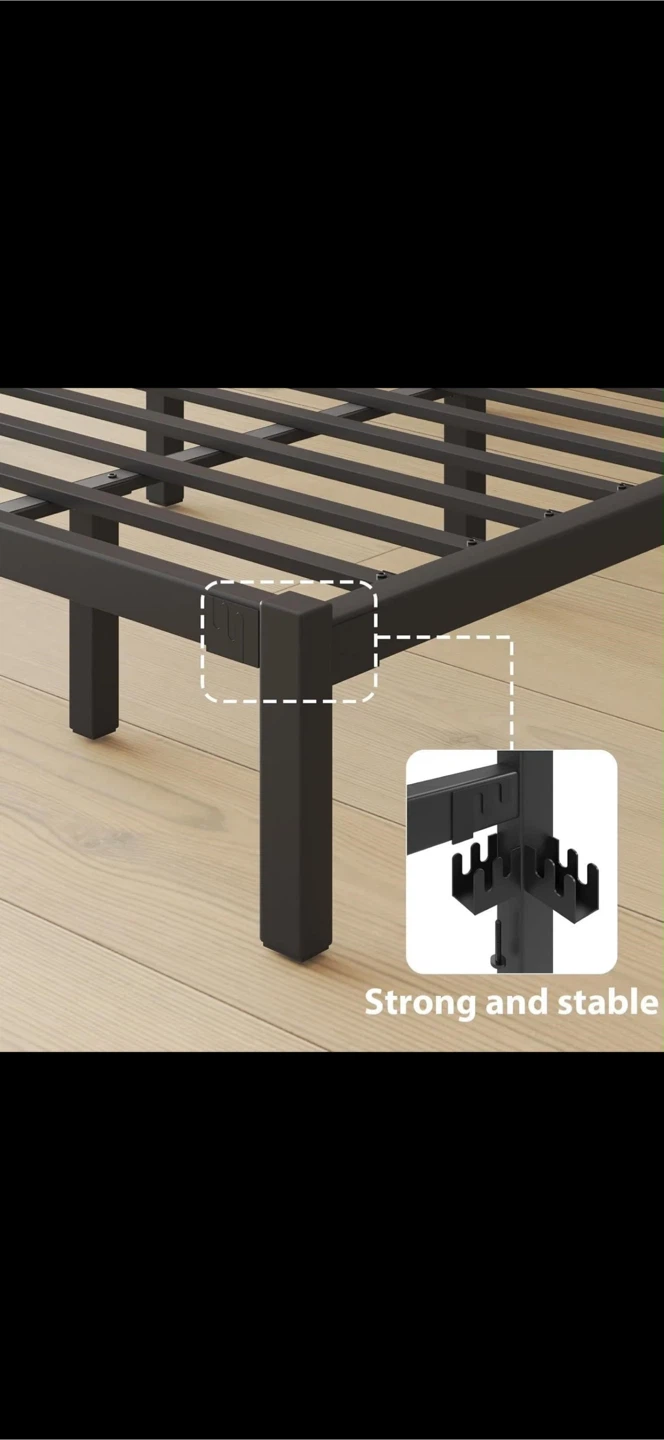 Queen Size Metal Bed Frame - photo 4