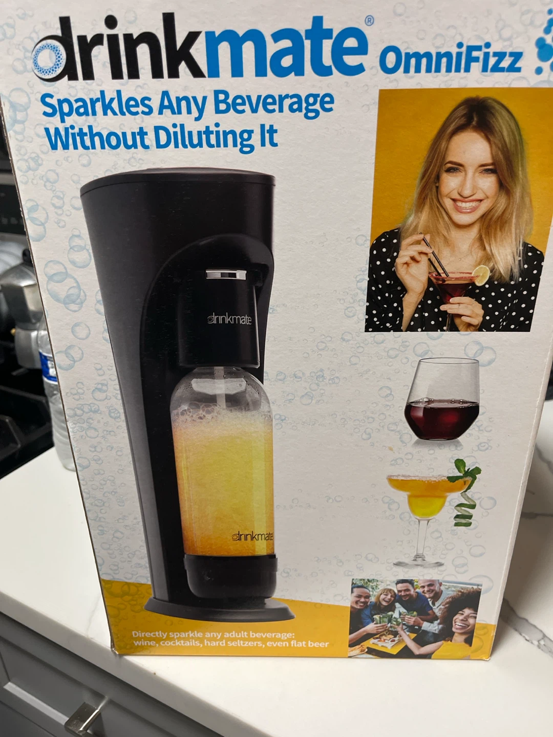 Drinkmate OmniFizz Black Sparkling Beverage Maker